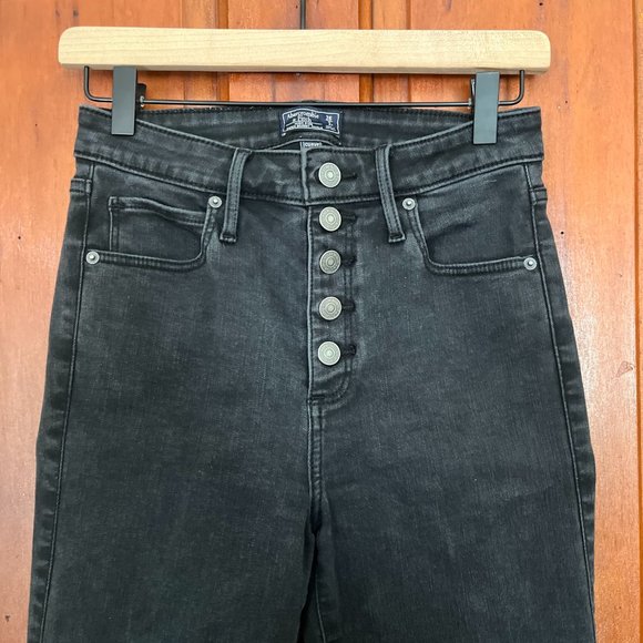 Abercrombie Curve Love High Rise Super Skinny Ankle Jeans, Black, 26/2 - Picture 3 of 6